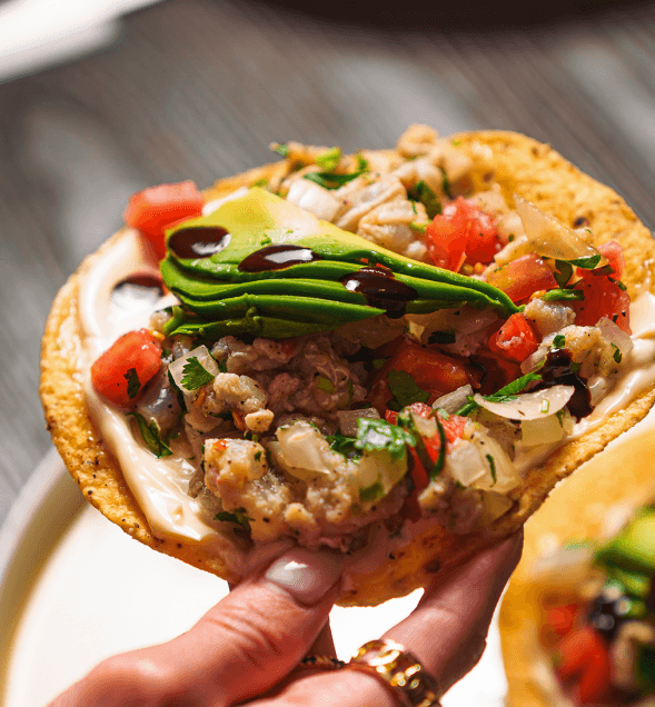 Tostadas de Camarón